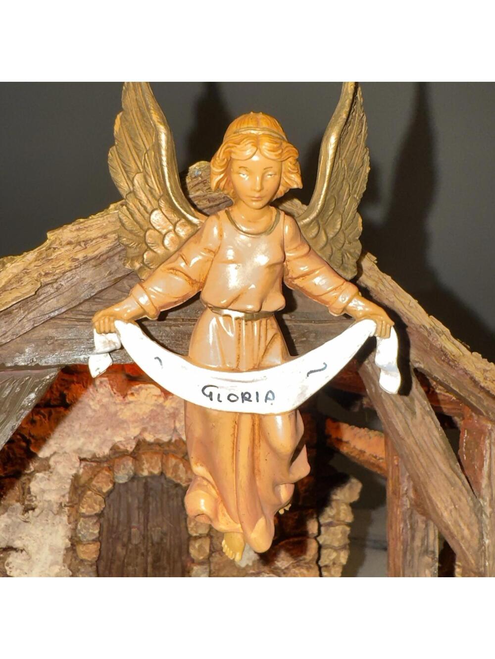 Fontanini Italy Depose 5" Scale Gloria Angel Figurine Hanging Nativity vintage